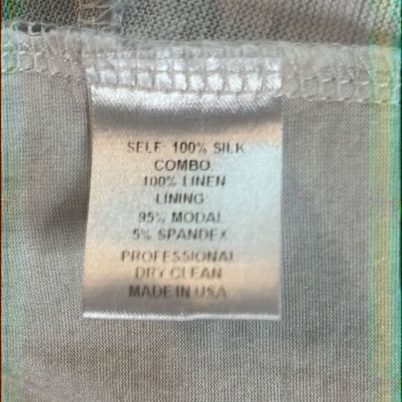 GENERATION LOVE Linen Slub Knit & Silk Overlay Long Sleeve Top - Picture 8 of 9